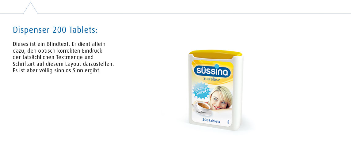 Suessina Sucralose 200er dispenser